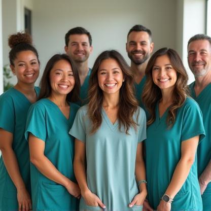 Het VitaSana Healthcare team in de kliniek
